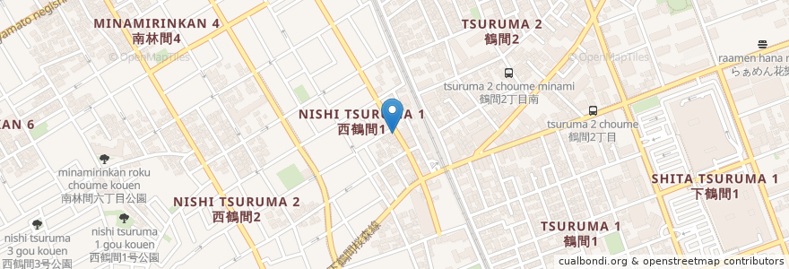 Mapa de ubicacion de 愛味苑 en 日本, 神奈川縣, 大和市.