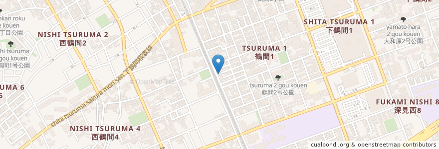Mapa de ubicacion de サイヨー en 日本, 神奈川縣, 大和市.