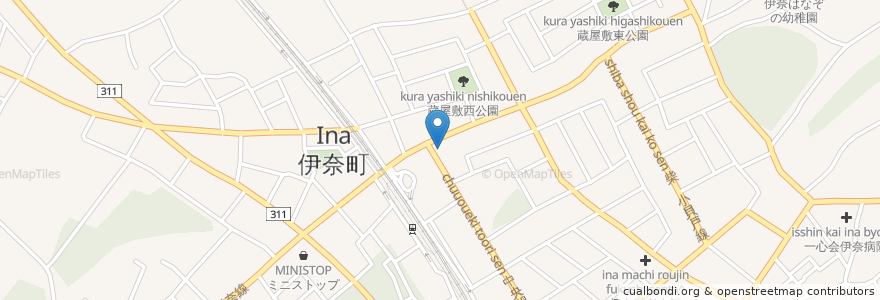 Mapa de ubicacion de さとし en 日本, 埼玉県, 北足立郡, 伊奈町.
