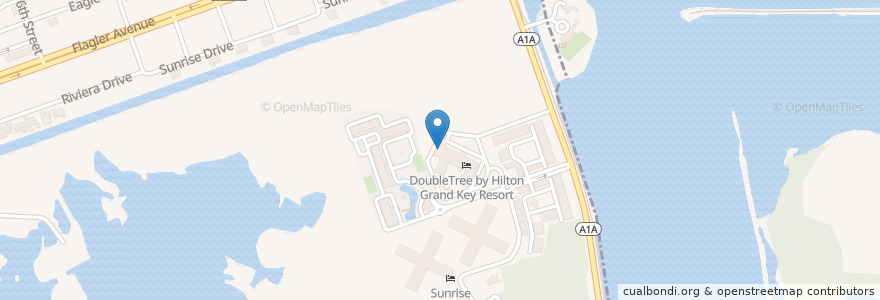 Mapa de ubicacion de Palm Haven Restaurant en 美利坚合众国/美利堅合眾國, 佛罗里达州/佛羅里達州, 门罗县/門羅郡, Key West.