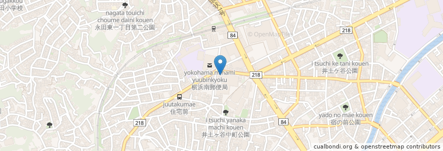 Mapa de ubicacion de 加藤医院 en ژاپن, 神奈川県, 横浜市, 南区.