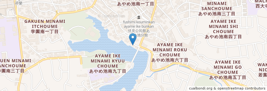 Mapa de ubicacion de 栗原歯科 en 日本, 奈良県, 奈良市.