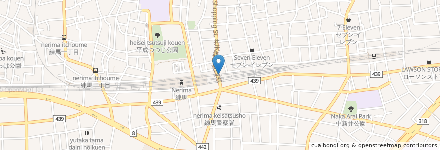 Mapa de ubicacion de 練馬駅東 en Japão, Tóquio, 練馬区.