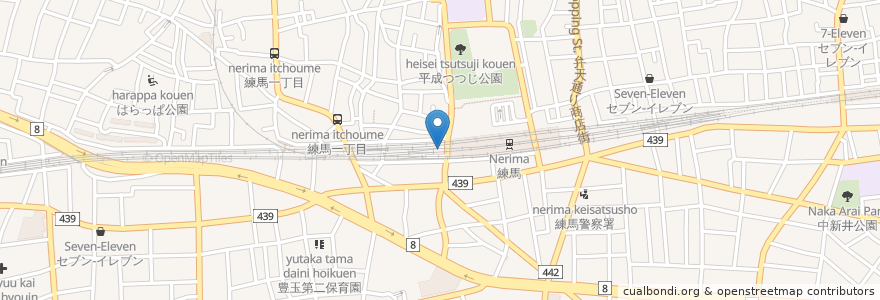 Mapa de ubicacion de 練馬駅西 en 日本, 东京都/東京都, 練馬区.