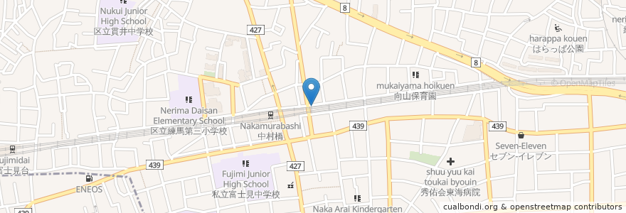 Mapa de ubicacion de 西友中村橋店お客様 en ژاپن, 東京都, 練馬区.