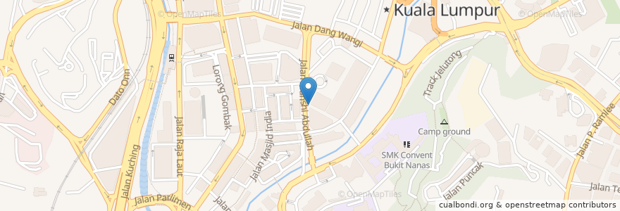 Mapa de ubicacion de Secret Recipe en Malásia, Selangor, Kuala Lumpur.