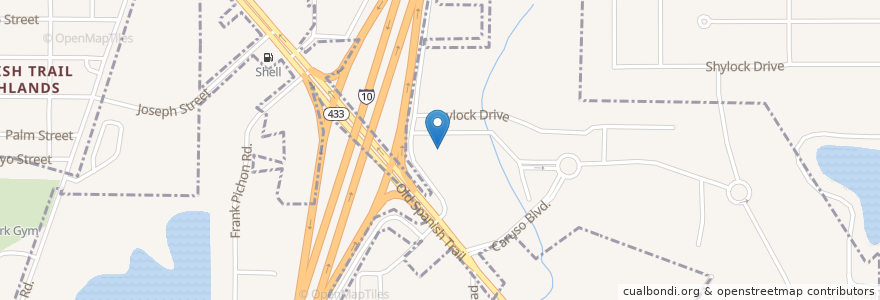 Mapa de ubicacion de McDonald's en ایالات متحده آمریکا, لوئیزیانا, St. Tammany Parish, Slidell.