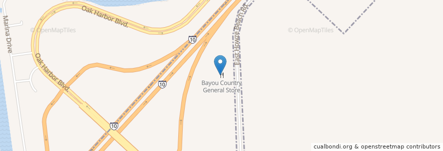 Mapa de ubicacion de Bayou Country General Store en アメリカ合衆国, ルイジアナ州, St. Tammany Parish.