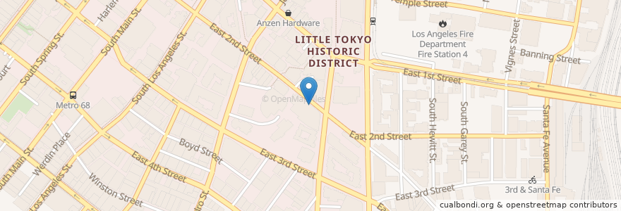 Mapa de ubicacion de Opodz Coworking Space en 美利坚合众国/美利堅合眾國, 加利福尼亚州/加利福尼亞州, 洛杉矶县, 洛杉矶.