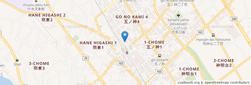 Mapa de ubicacion de ぎょうざの満州 en Япония, Токио, Хамура.