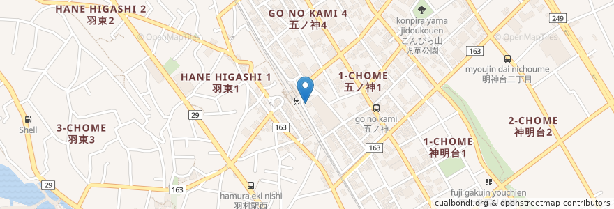 Mapa de ubicacion de 日本海庄や en اليابان, 東京都, 羽村市.