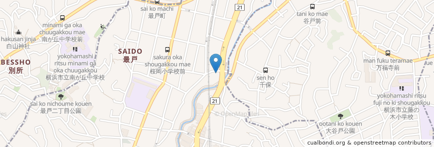 Mapa de ubicacion de 京浜タクシー en Japão, 神奈川県, 横浜市, 南区.