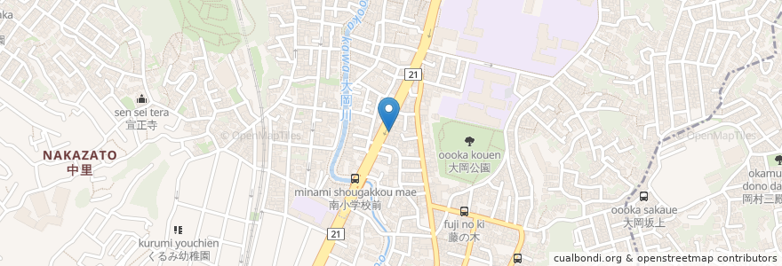 Mapa de ubicacion de カラオケ ドレミ en 日本, 神奈川県, 横浜市, 南区.