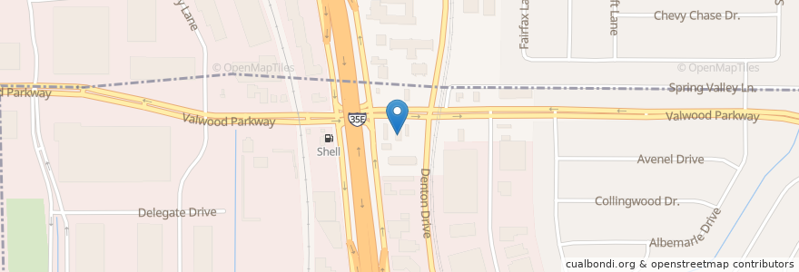 Mapa de ubicacion de Subway en United States, Texas, Dallas County, Carrollton.