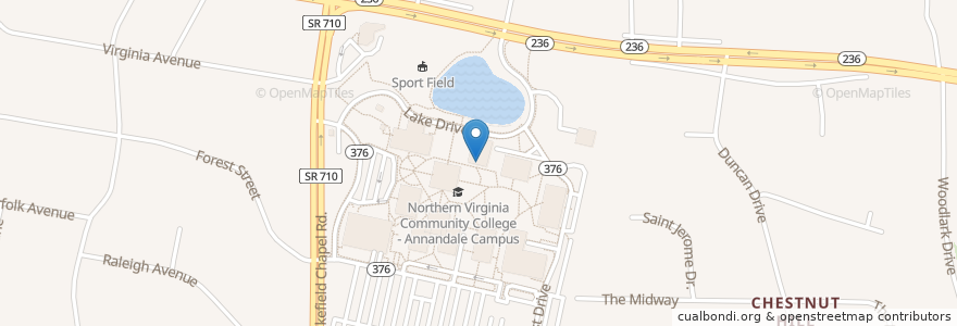 Mapa de ubicacion de Euro Cafe en 美利坚合众国/美利堅合眾國, 弗吉尼亚州 / 維吉尼亞州 / 維珍尼亞州, Fairfax County, Annandale.