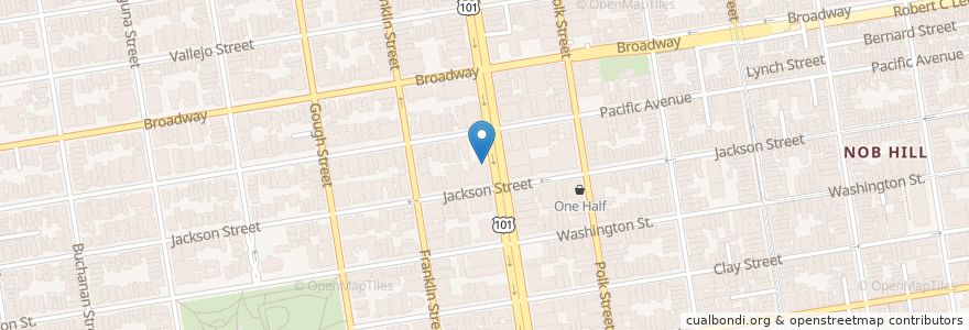 Mapa de ubicacion de CVS Pharmacy en Amerika Syarikat, California, San Francisco, San Francisco.