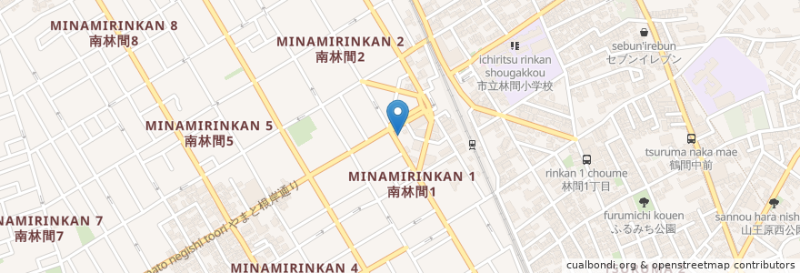 Mapa de ubicacion de 横浜信用金庫 en 일본, 가나가와현, 大和市.