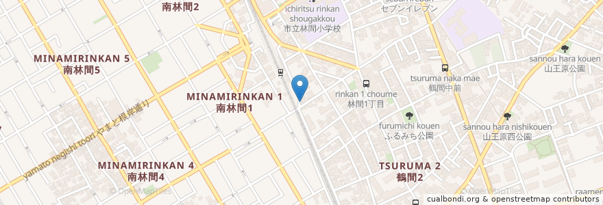 Mapa de ubicacion de つくば屋 en Japon, Préfecture De Kanagawa, 大和市.