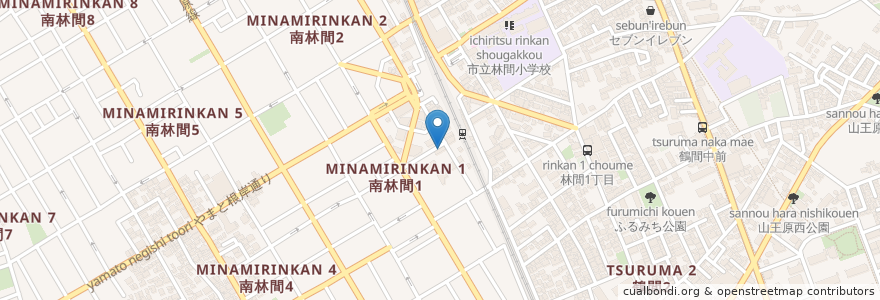 Mapa de ubicacion de しゅうしゅうぽっぽ en Japonya, 神奈川県, 大和市.