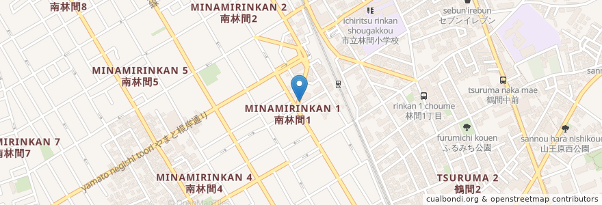 Mapa de ubicacion de 小澤商店 en 일본, 가나가와현, 大和市.