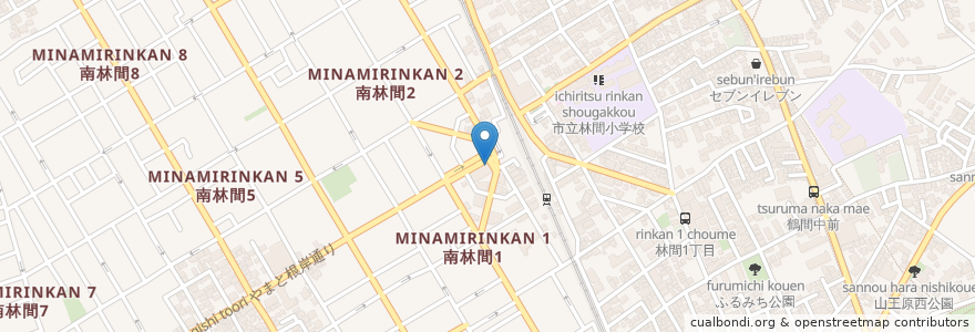 Mapa de ubicacion de 三浦うおしち商店 en Japan, Präfektur Kanagawa, 大和市.
