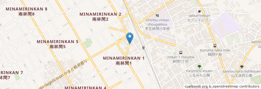 Mapa de ubicacion de 串かつでんがな en 일본, 가나가와현, 大和市.