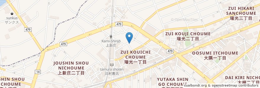 Mapa de ubicacion de かわぞえ en 日本, 大阪府, 大阪市, 東淀川区.