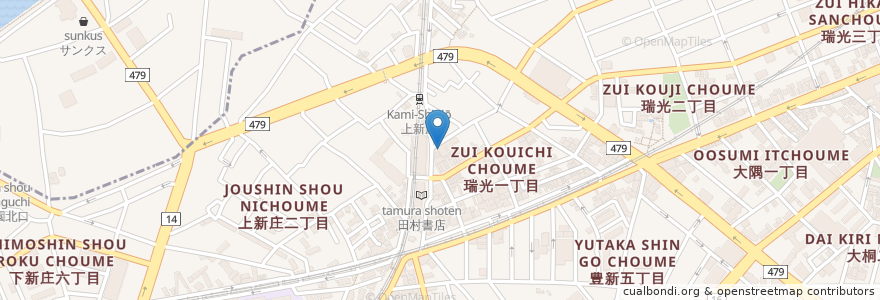 Mapa de ubicacion de りそな銀行 en 일본, 오사카부, 오사카, 東淀川区.
