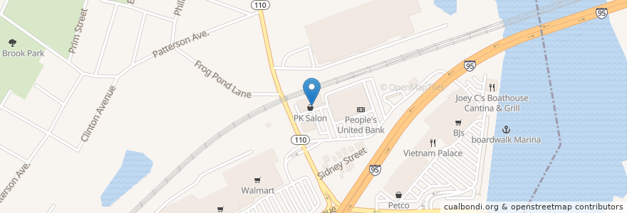 Mapa de ubicacion de Dr. Dental en 美利坚合众国/美利堅合眾國, 康涅狄格州 / 康乃狄克州, Fairfield County, New Haven County, Stratford.