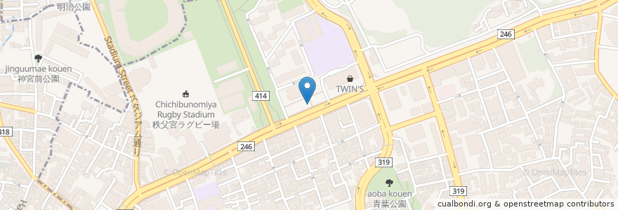 Mapa de ubicacion de CoCo壱番屋 en Japon, Tokyo, 港区.