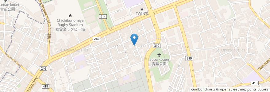 Mapa de ubicacion de Twins Bar en 日本, 東京都, 港区.