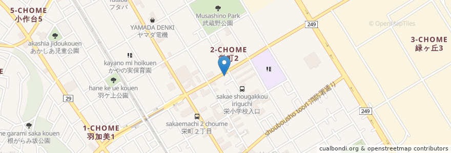 Mapa de ubicacion de 弁当の山女 en 일본, 도쿄도, 羽村市.