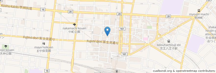 Mapa de ubicacion de ゲームプラザセントラル八王子店 en Jepun, 東京都, 八王子市.