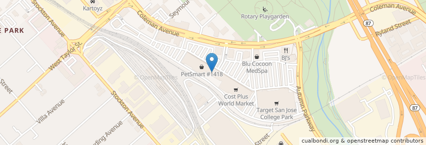 Mapa de ubicacion de The Pasta Market en United States, California, Santa Clara County, San Jose.
