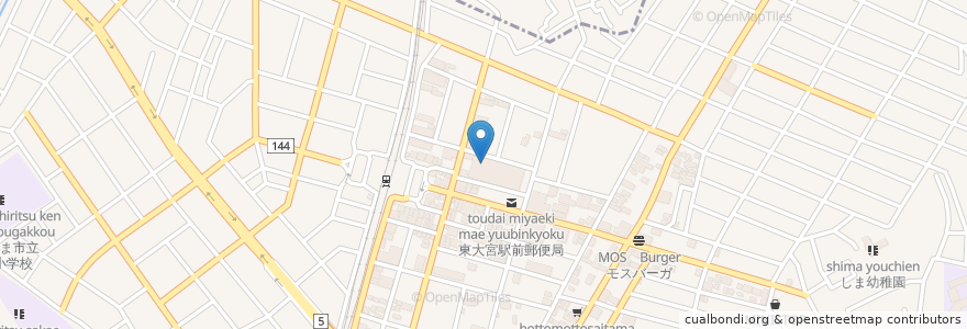 Mapa de ubicacion de ケンタッキーフライドチキン en اليابان, 埼玉県, さいたま市, 見沼区.