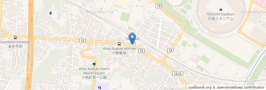 Mapa de ubicacion de 居酒屋しぶき en Jepun, 神奈川県, 横浜市, 港北区.
