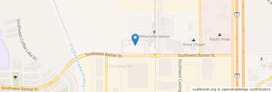 Mapa de ubicacion de SMART Central at Wilsonville Station en États-Unis D'Amérique, Oregon, Clackamas County, Wilsonville.
