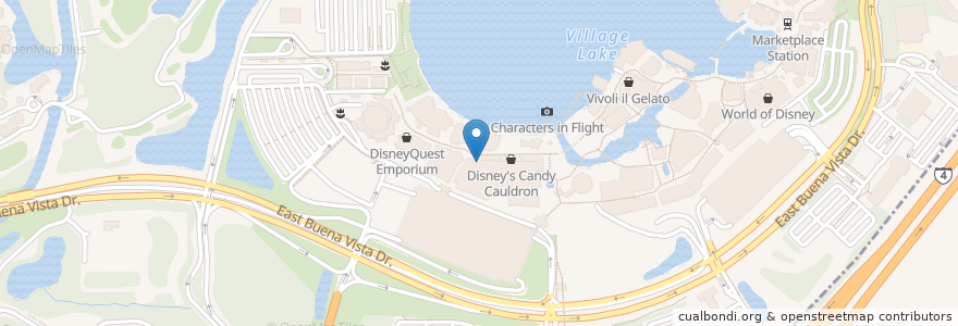 Mapa de ubicacion de MacGuffins Bar and Lounge en United States, Florida, Reedy Creek Improvement District, Orange County, Lake Buena Vista.