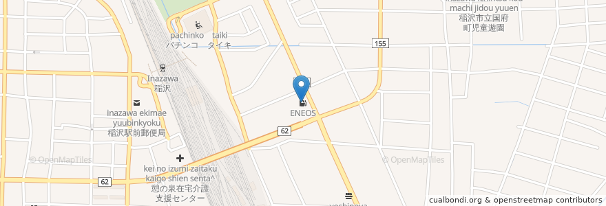 Mapa de ubicacion de ENEOS en Japan, 愛知県, 稲沢市.