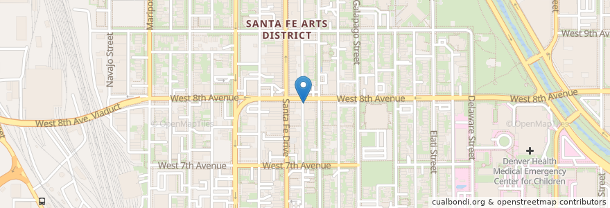 Mapa de ubicacion de Ageless Art Oriental Medicine en Amerika Syarikat, Colorado, Denver County, Denver.