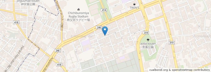 Mapa de ubicacion de さくらさくら en Japan, Tokyo, Minato.