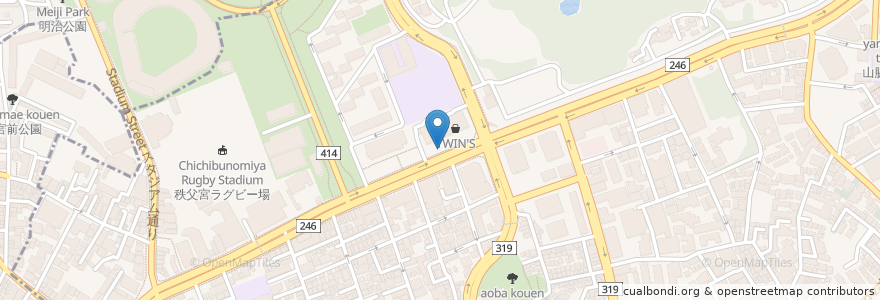 Mapa de ubicacion de 麺屋 こいけ en Jepun, 東京都, 港区.
