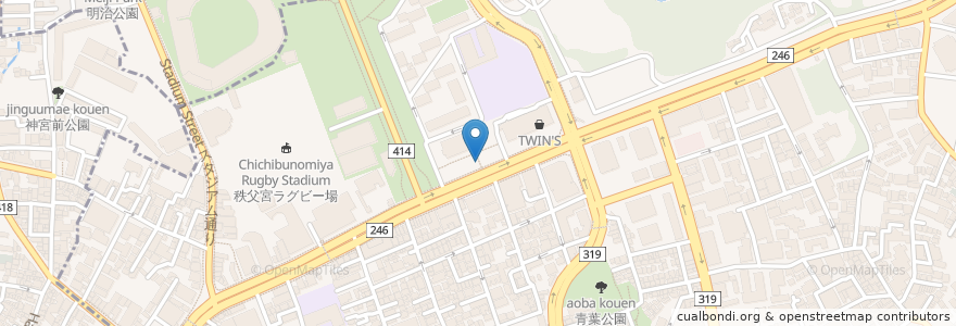 Mapa de ubicacion de とりや en Japon, Tokyo, 港区.
