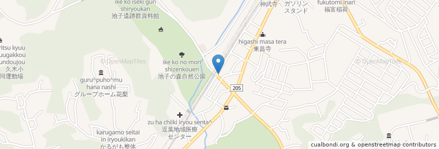 Mapa de ubicacion de 自販機 en 일본, 가나가와현, 逗子市.