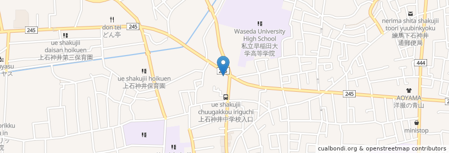 Mapa de ubicacion de 大塚歯科 en Giappone, Tokyo, 練馬区.