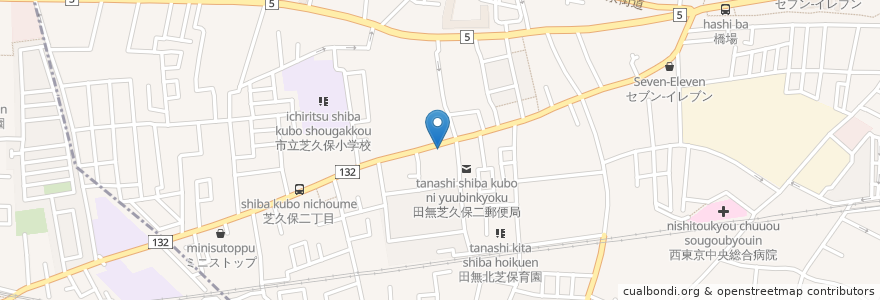 Mapa de ubicacion de タイムズ en 日本, 東京都, 西東京市.
