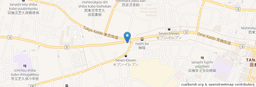 Mapa de ubicacion de Volks en 日本, 東京都, 西東京市.