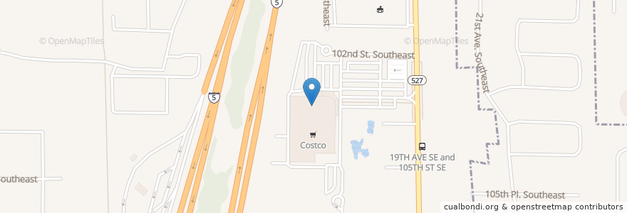 Mapa de ubicacion de Costco Food Court en ایالات متحده آمریکا, واشنگتن, Snohomish County, Everett.