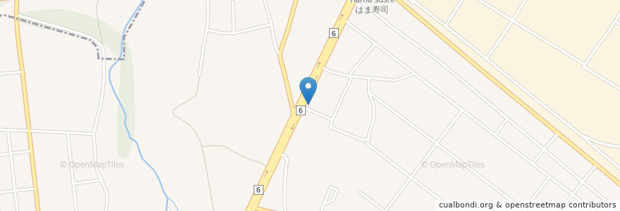 Mapa de ubicacion de 勝田田彦郵便局 en Japon, Préfecture D'Ibaraki, ひたちなか市.