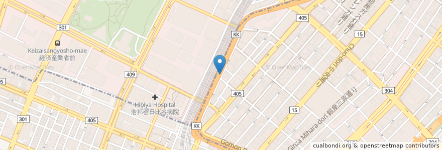 Mapa de ubicacion de 梅丘寿司の美登利 en Japón, Tokio, Chiyoda.